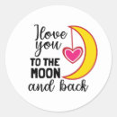 Search for love you to the moon and back stickers Cute