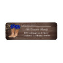 Search for western country return address labels Cowboy boots