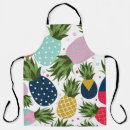 Search for pineapple illustration aprons Abstract