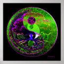 Search for purple yin yang posters Green