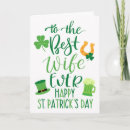 Search for saint patrick cards Typography