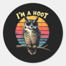 Search for retro owl stickers Vintage
