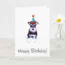 Search for schnauzer birthday cards Funny