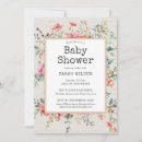 Search for rustic chic baby shower invitations Botanical