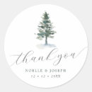 Search for watercolor tree wedding stickers Thank you