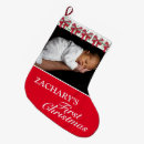 Search for babys first christmas stockings Red