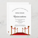 Search for hollywood quinceanera invitations Elegant