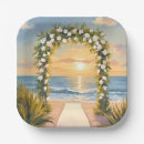Search for beach wedding plates Floral