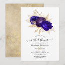 Search for royal blue bridal shower invitations Floral