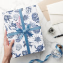 Search for coastal wrapping paper Blue and white
