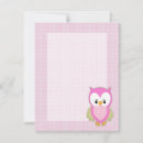Search for pattern owl invitations Pink
