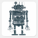 Search for retro robot stickers Sci fi
