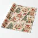 Search for village wrapping paper Vintage