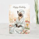 Search for siamese cat birthday cards Cute