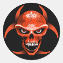 Search for devil skull stickers Red