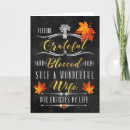 Search for wife thanksgiving cards Fall