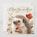 Search for hedgehog valentines day cards Illustration