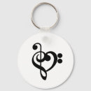 Search for treble clef key rings Heart