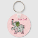 Search for pink elephant key rings Girly