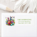 Search for cute easter bunny and eggs return address labels Watercolor