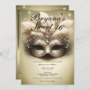 Search for masquerade birthday invitations Glam