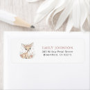 Search for rustic deer return address labels Girl baby shower