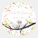 Search for love doves wedding stickers Pink