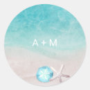 Search for beach wedding stickers Chic