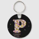 Search for letter p key rings Flowers