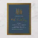 Search for blue and gold 40th birthday invitations Script