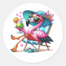 Search for tropical design stickers Pink flamingo