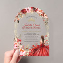 Search for enchanted quinceanera invitations Watercolor