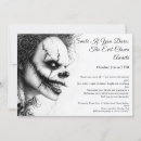Search for circus halloween invitations Creepy clown