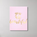 Search for pink and gold canvas prints Glam