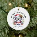 Search for koala bear christmas tree decorations Baby shower