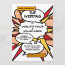 Search for comic wedding invitations Superhero