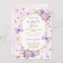 Search for lilac quince invitations Butterfly