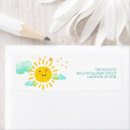 Search for smiling sun return address labels Birthday party