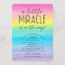 Search for miracle baby invitations Pink