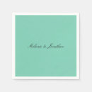 Search for mint green wedding napkins Pastel