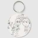Search for doodle art key rings Cartoon