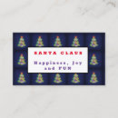 Search for santa claus business cards Professional