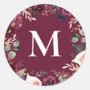 Search for burgundy monogram stickers Purple