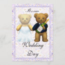 Search for bear wedding invitations Teddy