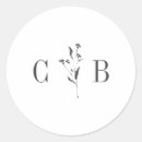 Search for white and grey wedding stickers Minimalist