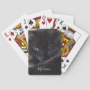 Search for black cat playing cards Cute