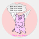 Search for when pigs fly stickers Piglet