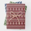 Search for nordic christmas wrapping paper Red