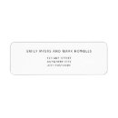 Search for black tie return address labels Modern