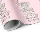 Search for pink and gray wrapping paper Baby girl